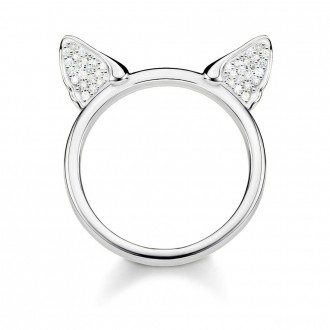 ring Cat’s ears, silver