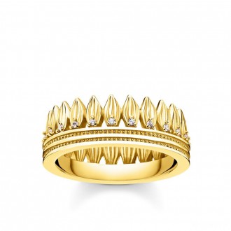 ring leaves crown gold