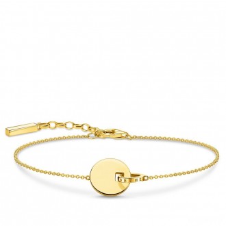 bracelet Together coin with gold-coloured ring