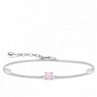 bracelet shimmering pink opal colour effect