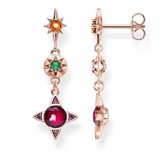 earrings Colourful lucky symbols