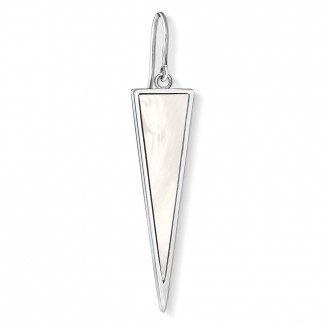 earring Triangle mother-of-pearl