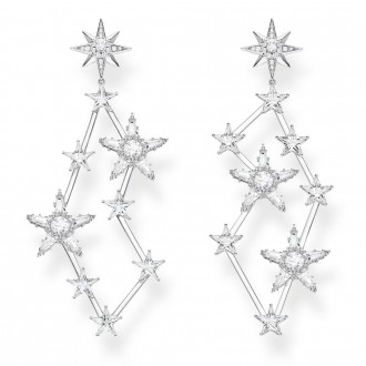 earrings stars silver