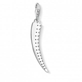 Charm pendant Silver tooth