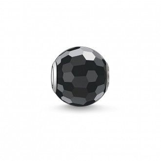 Bead obsidian faceted